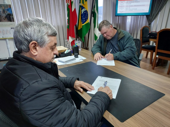 Assinatura Ordem de Serviço ciclovia 1